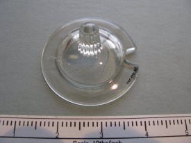 Glass jar lid with spoon port; jelly, jam or honey