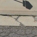 medium class sidewalk crack for repair priority