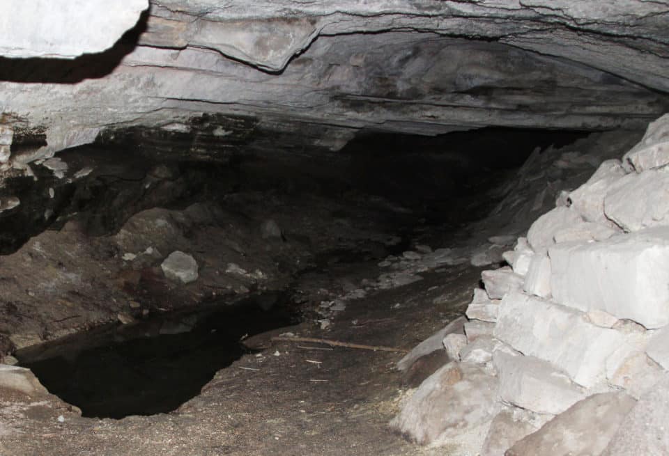 Entrance into Blackfoot cave historical landmark