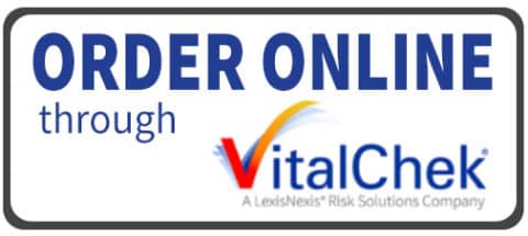 vital check order online button with link to order birth or death certificates in Douglas County