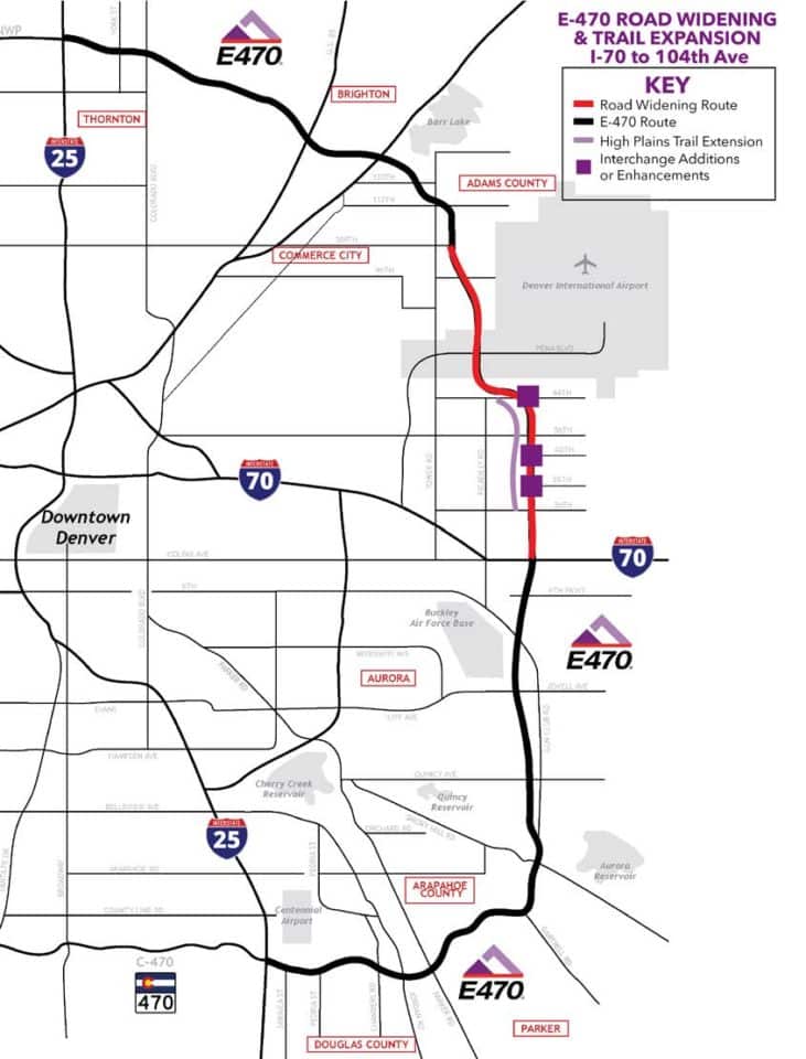 map of E470 project