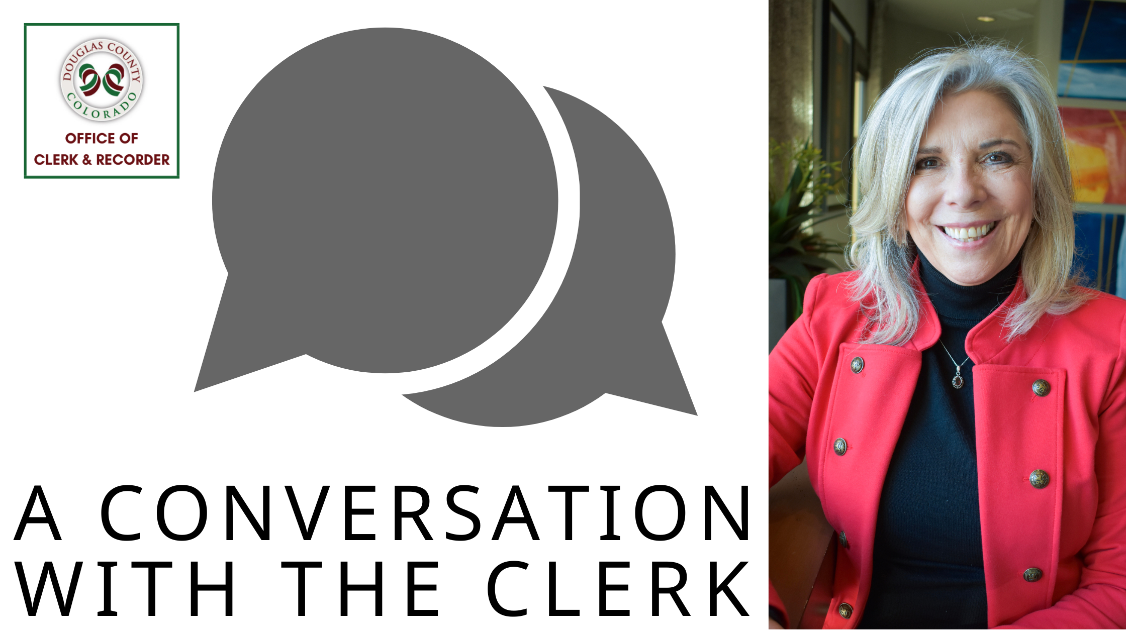 A Conversation with the Clerk, Sheri in Red jacket